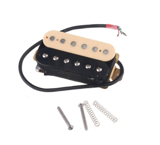 Musiclily M433 Звукосниматель магнитный хамбакер, нековый, кремовый/черный