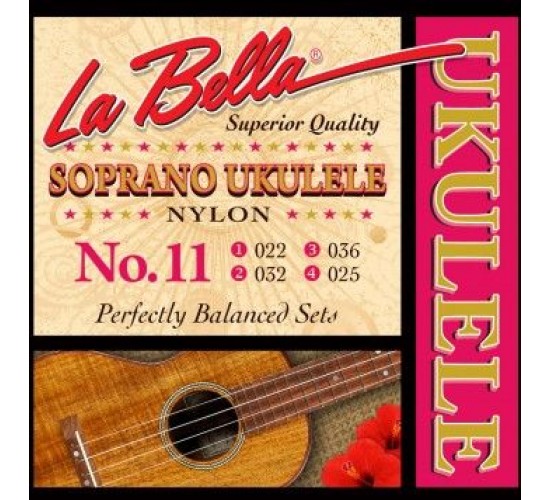 La Bella 11-SOPRANO Комплект струн для укулеле сопрано, нейлон