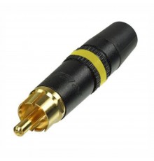 Rean NYS373-4 разъем RCA корпус хром, золоченные контакты, для кабеля от 3,5 до 6,1 мм