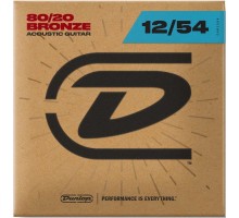 Dunlop DAB1254 струны для акустической гитары из бронзы 12-54