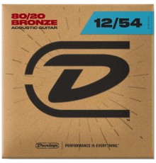 Dunlop DAB1254 струны для акустической гитары из бронзы 12-54