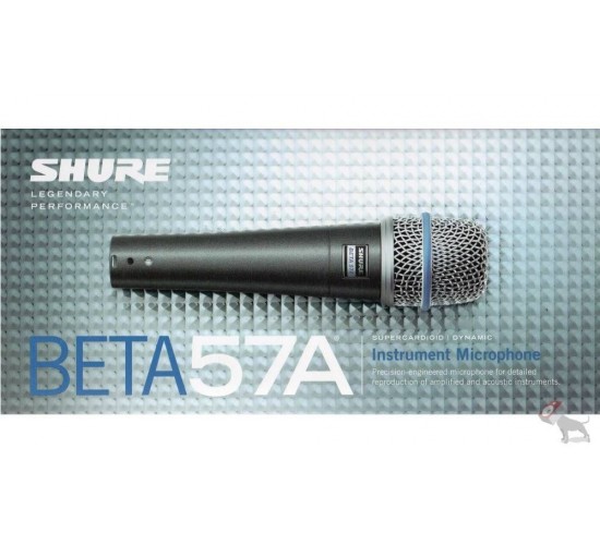 Shure BETA 57A динамический суперкардиоидный инструментальный микрофон