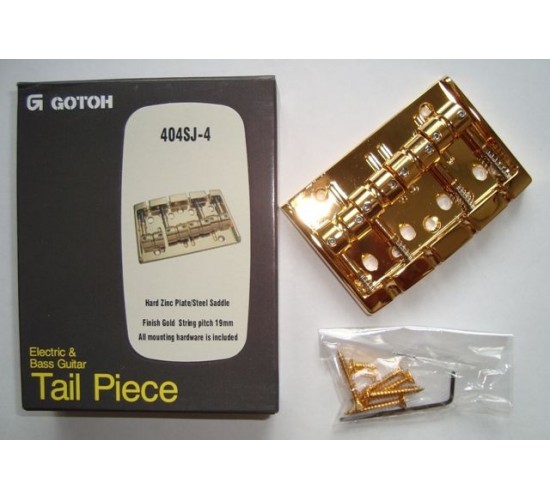 Gotoh 404SJ-4G, бридж басовый, 4-х струнный, позолота