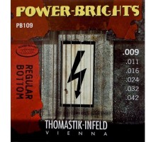 Thomastik PB109 Power-Brights Regular Bottom Комплект струн для электрогитары, 9-42