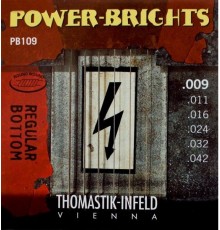 Thomastik PB109 Power-Brights Regular Bottom Комплект струн для электрогитары, 9-42