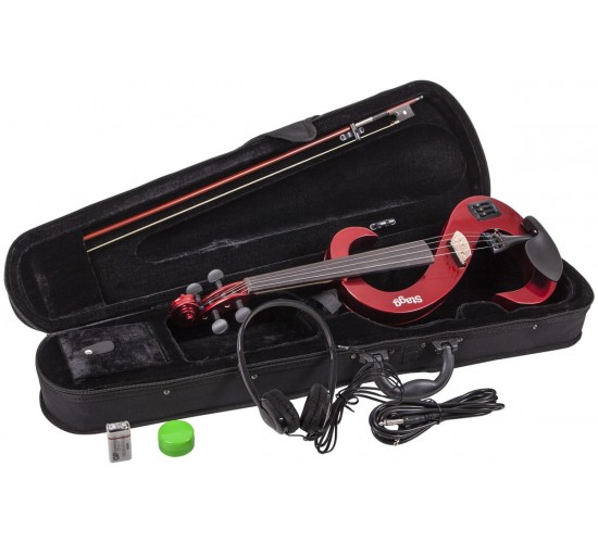 Stagg EVN 4/4 MRD Электроскрипка 4/4, цвет красный металлик