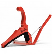 Kyser KGEFFRA каподастр для электрогитары, Fender Fiesta Red, красный