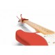 Kyser KGEFFRA каподастр для электрогитары, Fender Fiesta Red, красный