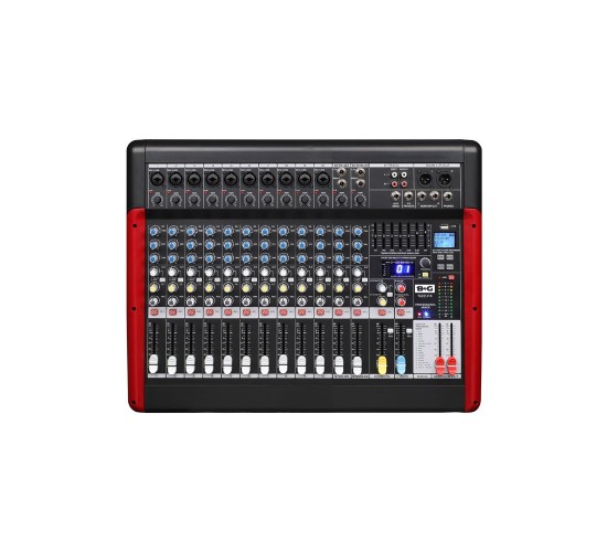 BG T122-FX микшерный пульт, 10 моно, 2 стерео, USB/SD MP3, BT