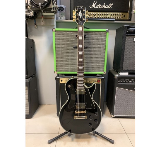 Grass Roots Les Paul Custom электрогитара, цвет черный Корея USED