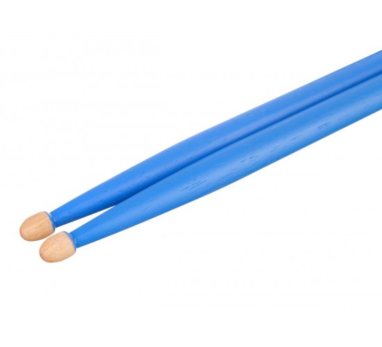 HUN 10103003 Colored Series QI 5A BLUE Барабанные палочки, орех гикори, синие