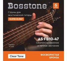 Bosstone Clear Tone AS FB10-47 Струны для акустической гитары, фосфор бронза калибр 0.010-0.047
