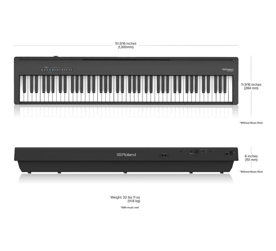 Roland FP-30X BK цифровое пианино, 88 клавиш, черное, выставочный образец