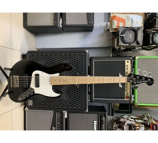 Fender Squier Contemporary Active Jazz Bass V HH бас-гитара, цвет черный (Б/У, сер.№ ICS18149008)