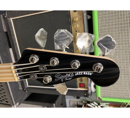Fender Squier Contemporary Active Jazz Bass V HH бас-гитара, цвет черный (Б/У, сер.№ ICS18149008)