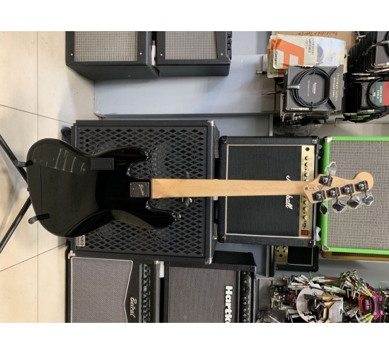 Fender Squier Contemporary Active Jazz Bass V HH бас-гитара, цвет черный (Б/У, сер.№ ICS18149008)