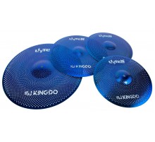 KingDo LISTEN SET 14«+16»+20" BLUE Комплект бесшумных барабанных сетчатых тарелок KingDo