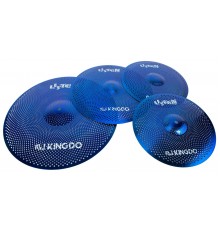 KingDo LISTEN SET 14«+16»+20" BLUE Комплект бесшумных барабанных сетчатых тарелок KingDo