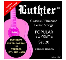 Luthier LU-20SC Комплект струн для классической гитары, среднее натяжение, карбон