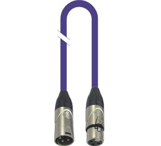 Force FMC-05/10 VT Шнур микрофонный XLR (F) - XLR(M) , длина 10 метров, цвет фиолетовый