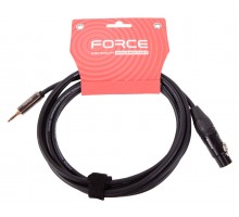 Force FLC-06/3 аудио шнур, мини стерео Jack 1/4 - XLR (F) мама, 3 метра