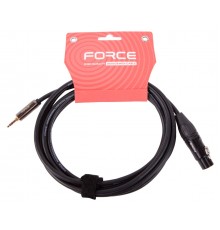 Force FLC-06/3 аудио шнур, мини стерео Jack 1/4 - XLR (F) мама, 3 метра