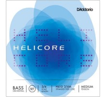 D'Addario H610 3/4M Комплект струн для контрабаса 3/4 Helicore Orchestral, Medium Tension