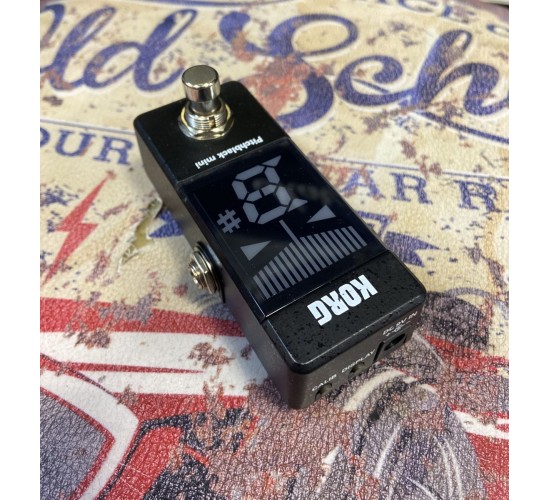 Korg PitchBlack-mini миниатюрный хроматический напольный тюнер USED