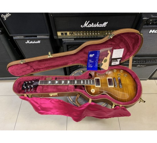 Gibson Les Paul Standard Premium Plus Tobacco Sunburst электрогитара, США, 2001г USED