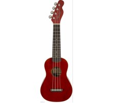 Fender Venice-CH укулеле сопрано, цвет вишневый