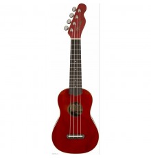 Fender Venice-CH укулеле сопрано, цвет вишневый