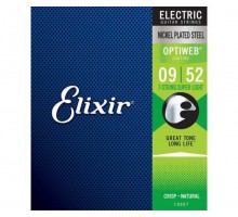 Elixir 19007 Optiweb Комплект струн для 7-струнной электрогитары, никел.сталь, Super Light 9-52