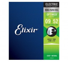 Elixir 19007 Optiweb Комплект струн для 7-струнной электрогитары, никел.сталь, Super Light 9-52