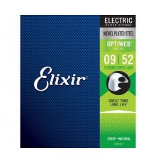 Elixir 19007 Optiweb Комплект струн для 7-струнной электрогитары, никел.сталь, Super Light 9-52