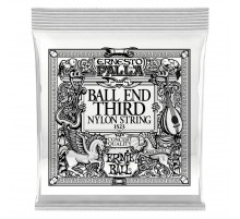 Ernie Ball 1523 3я струна для классической гитары. Черный нейлон, шариковый оконечник, калибр .040