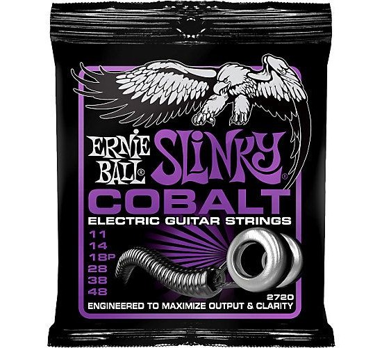 Ernie Ball 2720 струны для эл.гитары Cobalt Electric Power Slinky (11-14-18p-28-38-48)