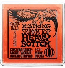 Ernie Ball 2624 струны для 8стр. эл.гитары Slinky Skinny Top Heavy Bottom (9-11-16-24-34-46-64-80)