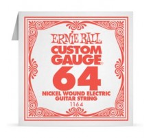 Ernie Ball 1164 струна для электро и акустических гитар. Сталь, калибр .064