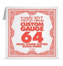 Ernie Ball 1164 струна для электро и акустических гитар. Сталь, калибр .064