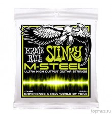 Ernie Ball 2920 струны для эл.гитары M-STEEL Power Slinky (11-14-18p-28-38-48)