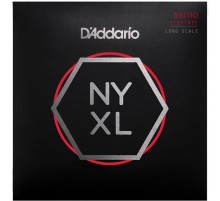 D'Addario NYXL55110 Комплект струн для бас-гитары, никелированные, Long Scale, Heavy, 55-110