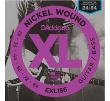 D'Addario EXL156 Nickel Wound Fender Bass VI Комплект струн для эл.гитары/6-стр. бас-гитары, 24-84 EXL156
