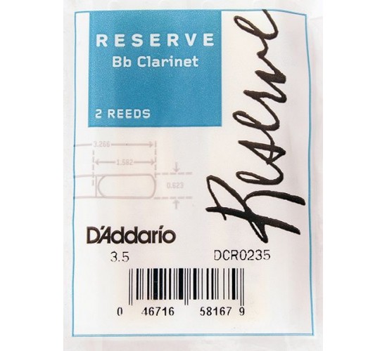 Rico DCR0235 Reserve Трости для кларнета Bb, размер 3.5