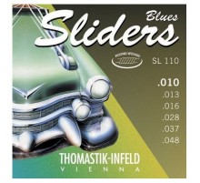 Thomastik SL110 Blues Sliders Комплект струн для электрогитары, Med.Light, сталь/никель,шелк, 10-48
