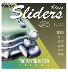 Thomastik SL110 Blues Sliders Комплект струн для электрогитары, Med.Light, сталь/никель,шелк, 10-48