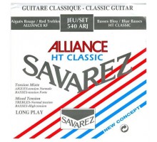 Savarez 540ARJ Alliance HT Classic Red/ Blue medium-high tension струны для кл. гитары карбон