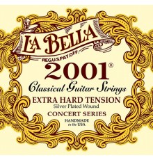 La Bella 2001EH Extra Hard Комплект струн для классической гитары, очень сильное натяжение