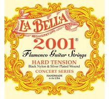 La Bella 2001FH Flamenco Hard Комплект струн для классической гитары, сильное натяжение, посеребренн