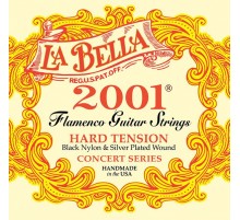 La Bella 2001FH Flamenco Hard Комплект струн для классической гитары, сильное натяжение, посеребренн