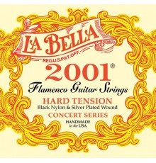 La Bella 2001FH Flamenco Hard Комплект струн для классической гитары, сильное натяжение, посеребренн